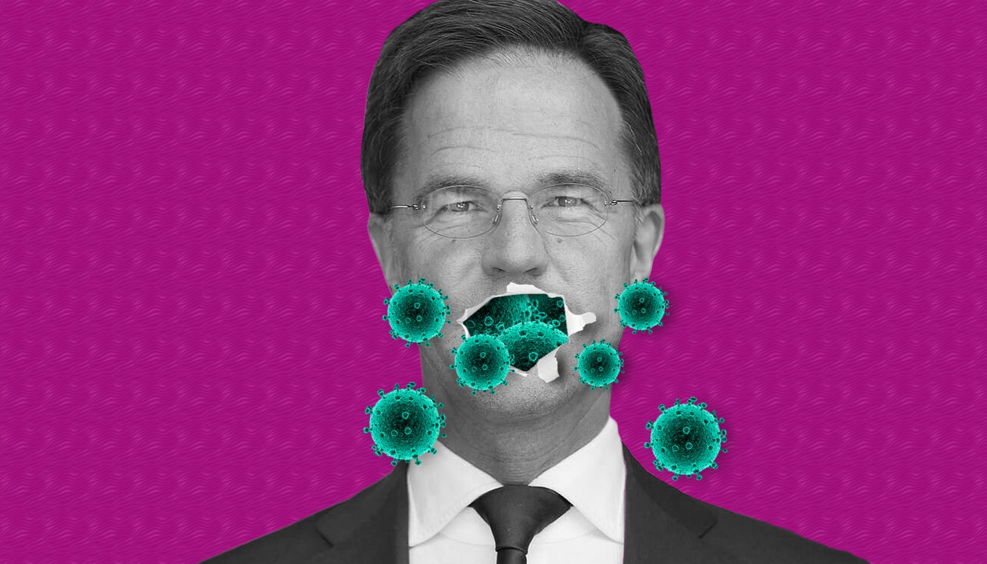 Montaje primer ministro holandés Mark Rutte