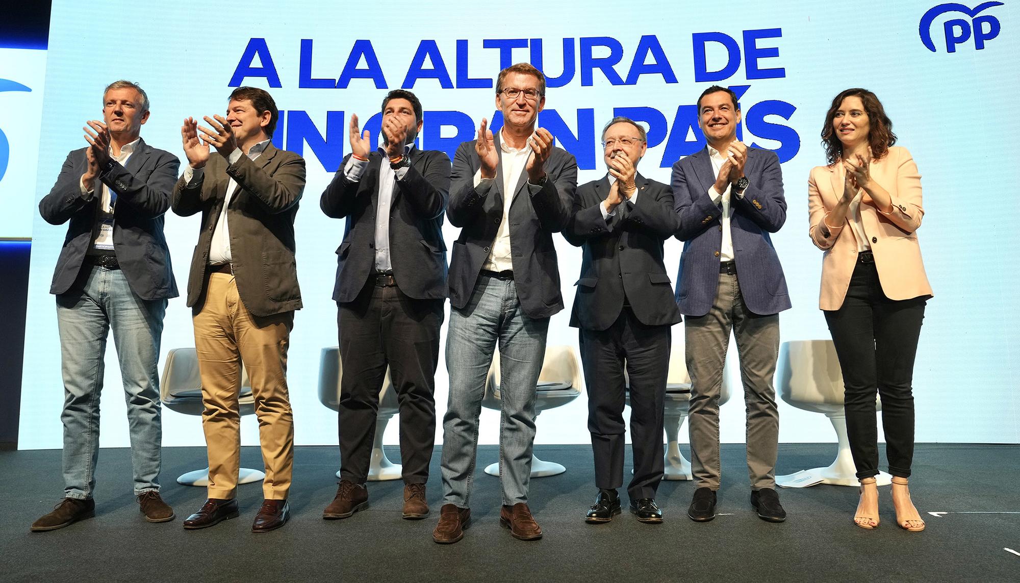 Feijoo presidentes autonómicos autonómicos del PP